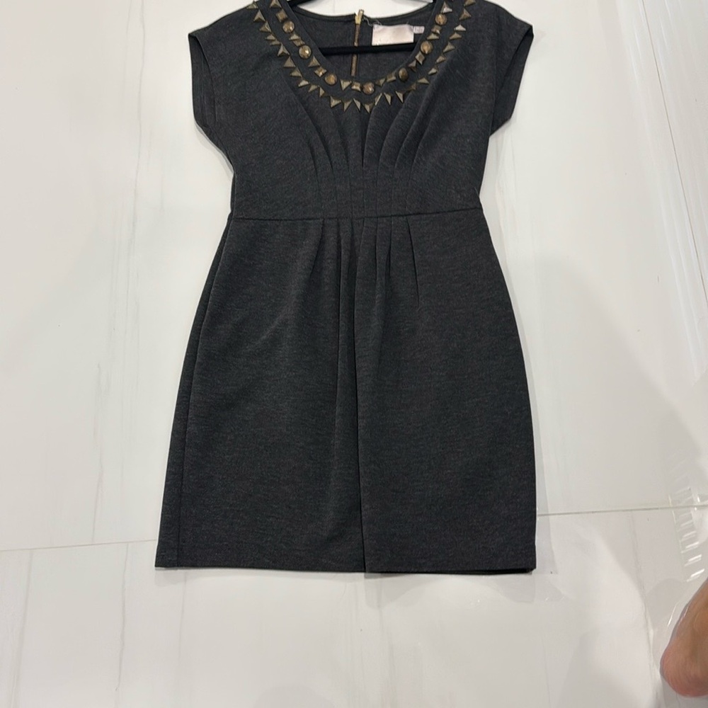 Elegant Black Dress with Gold Accents